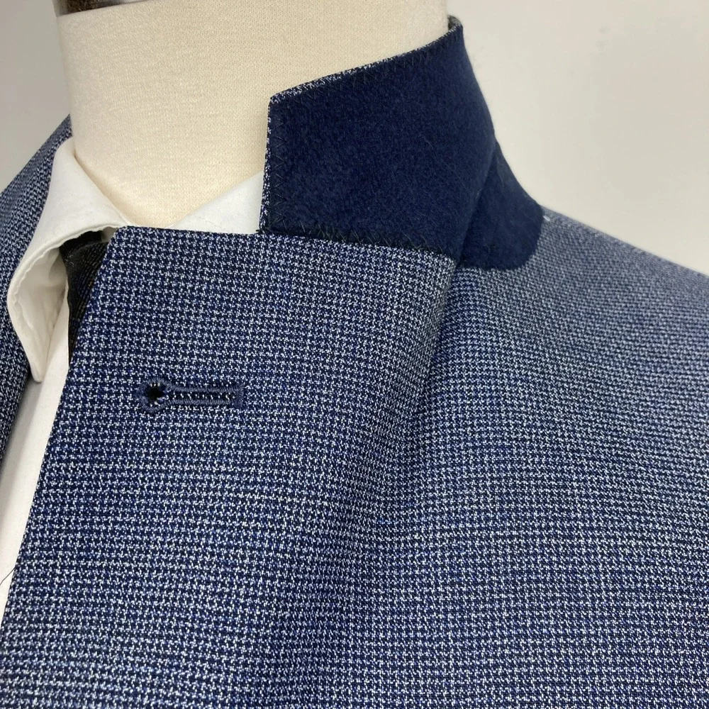 Turnbury Blazer Jacket Mens Wool Blend Sport coat 42R Blue